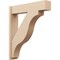 Ekena Millwork 8-in W x 36-in D x 42-in H Funston Block Rough Cedar Woodgrain TimberThane Outlooker, Primed Tan OUTUR080X36X42FST44RCPR - alternate 1